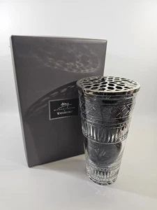 Jarrón KSD Waterford Cristal Michael Aram Ma Jaipur 12" con Tapa Irlanda Firmado NUEVO - Imagen 1 de 19
