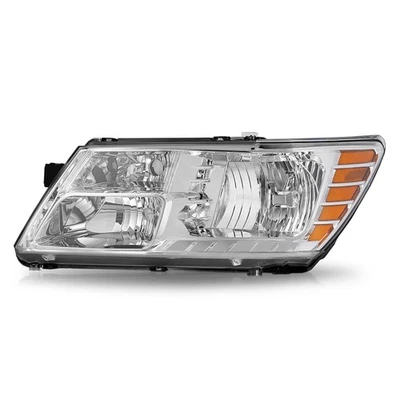Headlight Left Driver Side Fit for 2009-2020 Dodge Journey Chrome Headlamp 09-18 Foto 1 de 4