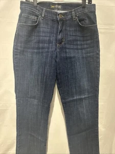 Lee Womens Relaxed Fit Jeans Sz 3 Straight Leg Mid Rise Stretch Denim - Picture 1 of 11