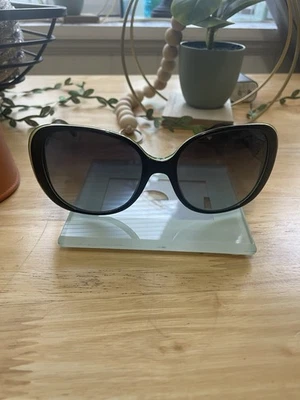 Очки солнцезащитные TORY BURCH оранжевые сафьяновая кожа золотой логотип очки и большой чехол - Изображение 1 из 4