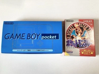 Rare Nintendo Game Boy Pocket ANA Limited Console w/Pokemon Red Unused Japan F/S - Image 1 of 4