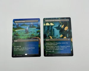 MTG Borderless Yavimaya Coast & Simic Growth Chamber Dominaria 2x2 Regular Lot 2 - Bild 1 von 3