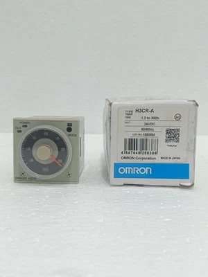 OMRON H3CR-A PANEL MOUNT TIMER 24V AC/DC SOLID STATE RELAY NOS 250V INDUSTRIAL - Image 1 of 4