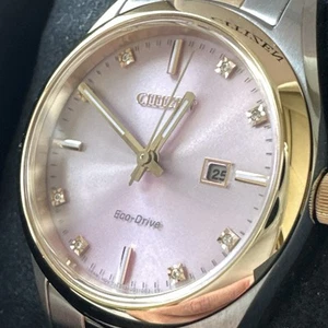 Citizen Diamond Pink Dial Watch EW2706-58X - Picture 1 of 24