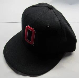 Cappello aderente NCAA 5950 Ohio State University Buckeyes nero nuovo senza etichette taglia 71/4 - Foto 1 di 6