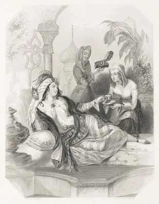 EGLETON (19.Jhd) nach BROWN (19.Jhd), Persische Allegorie, Sst. Romantik - Bild 1 von 4