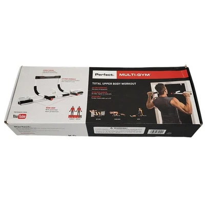 Perfect Fitness Multi Gym Doorway Pull Up Bar Home Workout Trainer New Open Box - Image 1 of 4