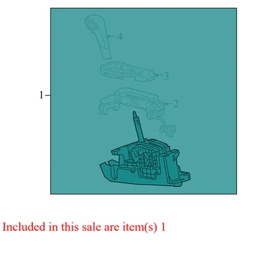 2010–2014 GMC Terrain Automatic Transmission Shift Lever Used OEM 84059986 Foto 1 de 4