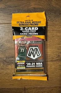 Paquete de 15 tarjetas de violonchelo de baloncesto de la NBA Panini Mosaic 2020-21 totalmente nuevas selladas - Imagen 1 de 2