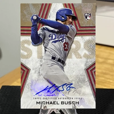 2023 Topps Update - Baseball Stars Autographs Michael Busch #BSA-MB Gold /50 - Image 1 of 3
