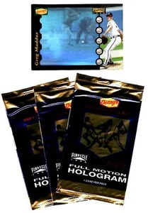 GREG MADDUX Braves ~ 1996 Pinnacle Denny's Hologram w/ 3 Unopen Packs ~ FSH - Picture 1 of 1