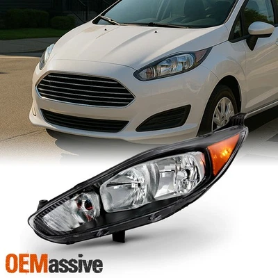 For 2014-2017 Ford Fiesta S SE ST 18 Titanium Halogen Black Trim Headlight Left — 第 1/4 张图片