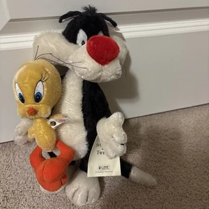 Steiff  665448 Sylvester And Tweety 32 X 20 Cm Tags And Certificate Attached - Picture 1 of 12
