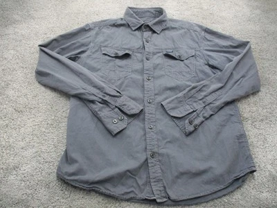 G Star Raw Shirt Large Long Sleeve Collared Button Up Slim Fit Cotton Grey - Image 1 of 4