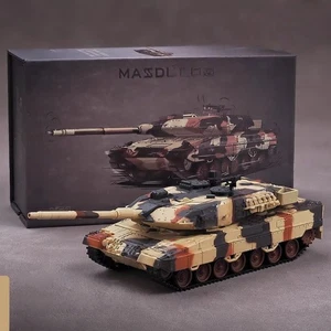 Masdi 1:64 Leopard 2A6 Armored Vehicle Alloy Tank Model Collectible Ornament - Picture 1 of 5
