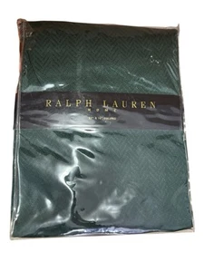 Ralph Lauren Tablecloth 52” x 70” Oblong Spruce Green Basketweave Rectangle - Picture 1 of 5