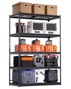 Storage Shelves 5 Tier Adjustable Heavy Duty Garage Shelving Units 3000 lbs - Picture 1 of 12