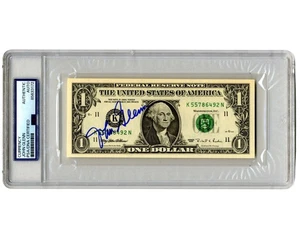 Mercury 7 Astronaut & Senator John Glenn Signed $1 Dollar Bill PSA Auto - Picture 1 of 2