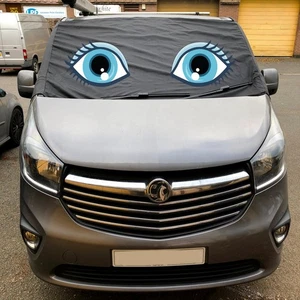 Vivaro Trafic NV300 2015+ Window Screen Cover Black Out Blind Wrap Eyes Lashes - Picture 1 of 3