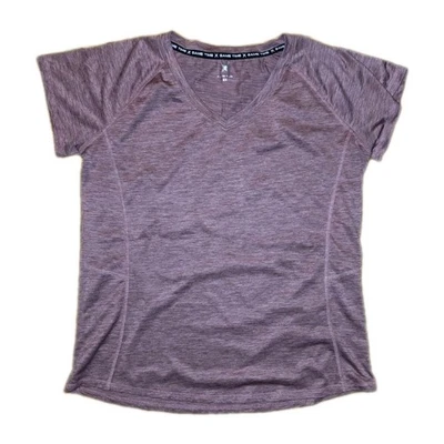 ¡OFERTA! Top de gimnasio manga corta de secado rápido rosa y negro atlético Game Time 2XL para mujer Foto 1 de 4