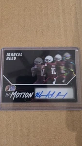 2025 Leaf Pro Set - #SM-MR1 Marcel Reed Man in Motion Black Lava Auto 4/7 TX A&M - Picture 1 of 4