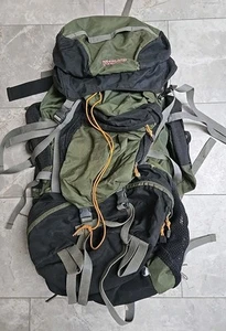 Jansport Cascade 60 Liter Internal Frame Backpack Hip Wings Hiking Camping Green - Picture 1 of 9