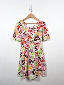 Agnes B Dress Size 36 UK 8 Short Floral Feminine Summer Romantic Pockets Retro - Picture 1 of 10