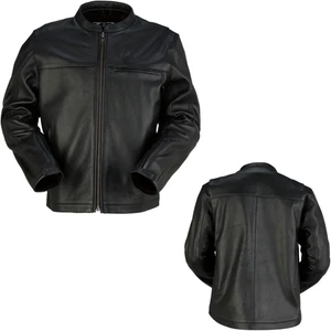 Chaqueta de montar Z1R Munition de cuero negro para motocicletas de calle - Elige la talla - Imagen 1 de 5