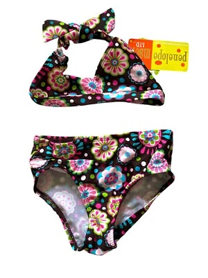 Girls Vintage Penelope Mack Swimsuit Two Piece 2000s Y2K - Image 1 of 2