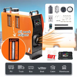 PORIYA Portable Diesel Air Heater 8KW 12V Silencer Thermostat Caravan Motorhome - Picture 1 of 21