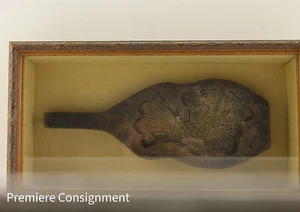 Antique Butter, Cookie, Sugar Mold Wood Framed Shadow Box Late 1800 Early 1900's - Picture 1 of 10