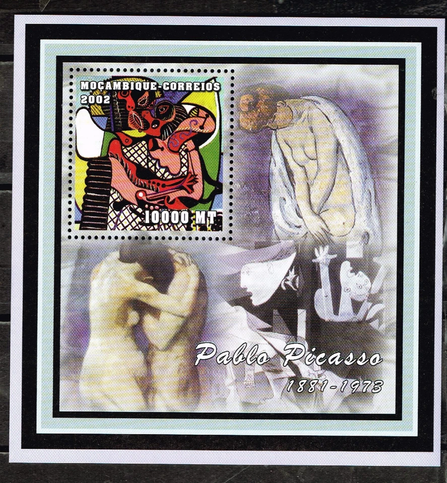 Mosambique Art Picasso Famous Painting Nudes Souvenir Sheet 2002 MNH - Image 1 of 1
