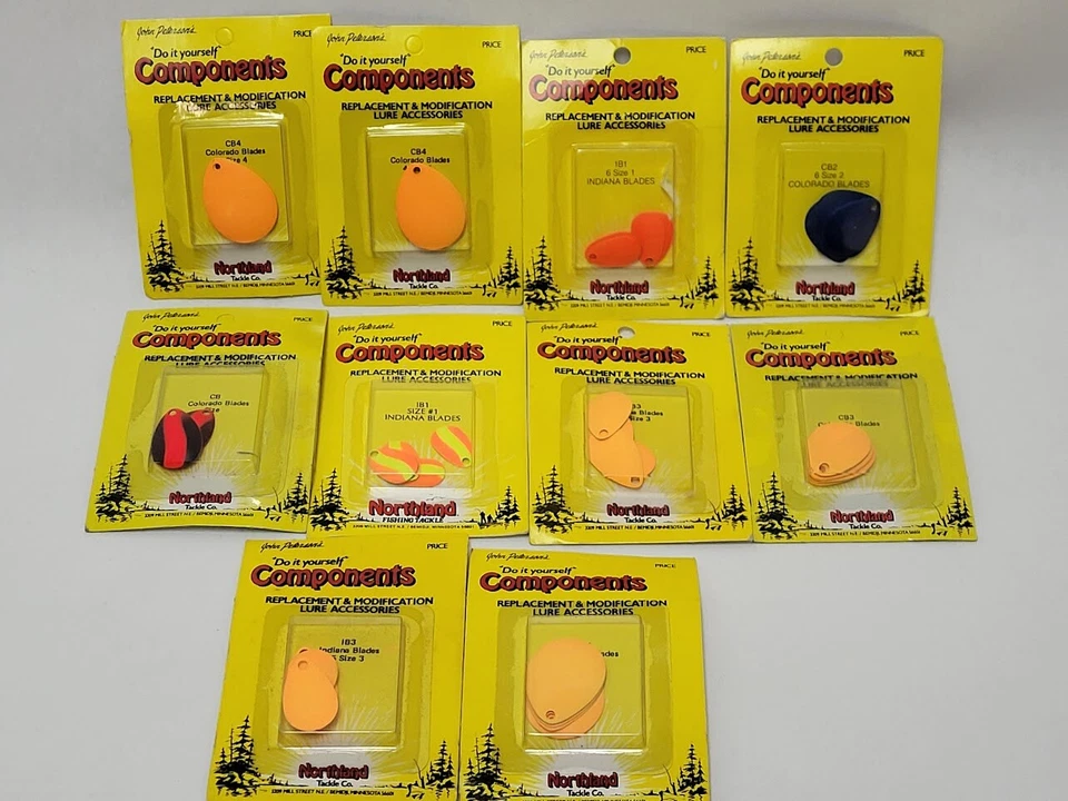10 paquetes de aparejos de pesca Northland hoja giratoria Walleye trucha lubina cebo vivo Foto 1 de 4