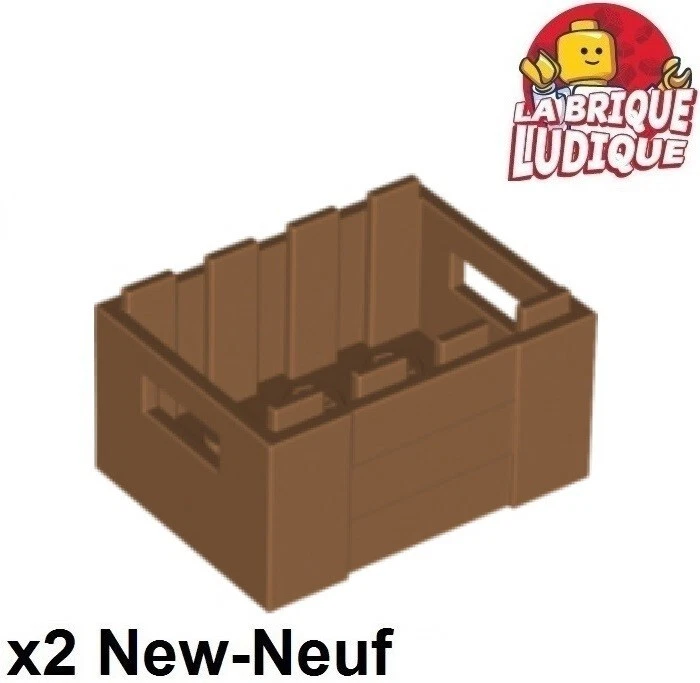 Lego 2x Container Koffer Box Kasten Crate Flesh Medium Nougat 30150 Neu - Bild 1 von 1