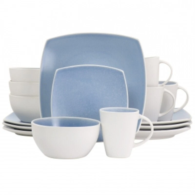 Gibson Elite 16 Piece Soho Lounge Reactive Glaze Stoneware Dinnerware Set In Li - Image 1 of 1