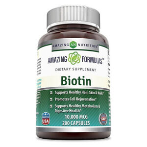 Amazing Formulas Biotin 1000 mcg 200 Caps By Amazing Nutrition