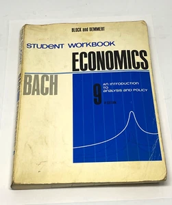 Student Workbook Economics 9th Edition By George Bach 1977 Block & Demmert - Picture 1 of 5