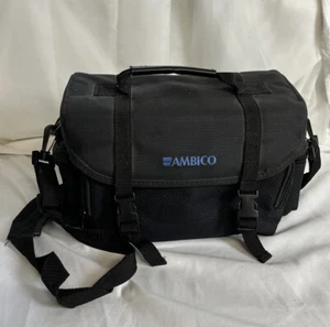 Ambico Black Padded Camera Case 12" x 5" x 7" - Picture 1 of 7