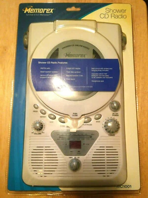 Nuevo Memorex Ducha CD Radio AM FM Resistente al Agua Foto 1 de 2