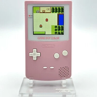 Nintendo Game Boy Color GBC IPS Q5 XL Retroiluminado Laminado Mod Blanco Rosa Foto 1 de 3