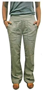 Wahine Blue Women's Pants Pull On Stretch Wide Band Loose Fitting Trousers New - Picture 1 of 6