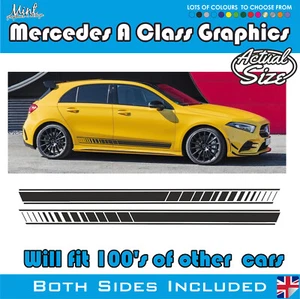 Mercedes A Klasse Sport Streifen Aufkleber Sticker Grafik AMG A45 008 - Bild 1 von 4