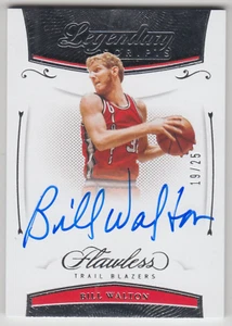 2020-21 Panini Flawless Bill Walton Legendary Scripts Auto On Card 19/25 - Picture 1 of 2