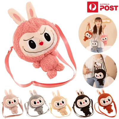 VE Labubu Crossbody Bag The Monsters Plush Handbag Cartoon Shoulder Bag Kids Gift