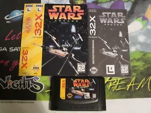 Star Wars Arcade for Sega 32X - Cart, Box, Manual - Custom Printed Spine - Picture 1 of 3