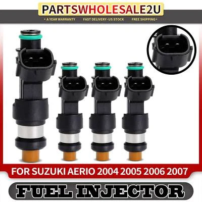 4 piezas nuevo inyector de combustible para Suzuki Aerio 2004-2007 2,3 L DOHC aspiración natural Foto 1 de 4