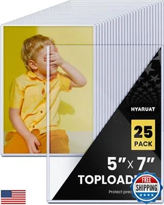 Hyaruat 5x7 Toploader - klare starre Fotoschutzfolien für Ihre wertvollen Erinnerungen - Bild 1 von 5