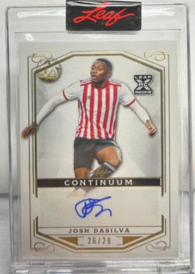 Josh Dasilva 2022 Leaf Continuum Soccer XRC Autograph Auto #'d 26/28 - Image 1 of 2