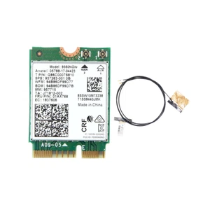 Tarjeta WiFi 9560NGW + antena 1730Mbps inalámbrica AC 9560 doble banda 2.4G + 5G BT 58490 - Imagen 1 de 10