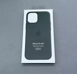 Genuine Apple Silicone Case with MagSafe for iPhone 12 Mini - Cyprus Green - New - Picture 1 of 8